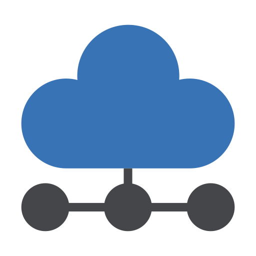 cloud computing Generic Blue icona