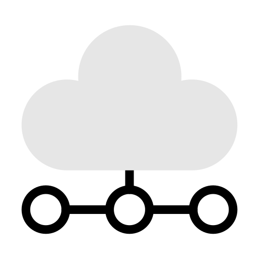 Cloud computing Vector Stall Lineal Color icon