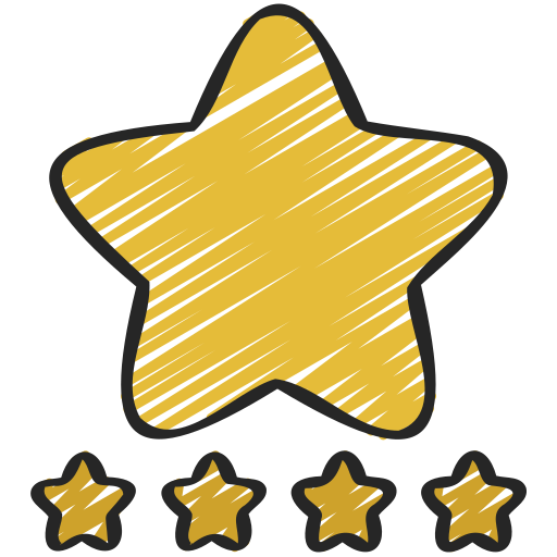 calificación de estrellas Juicy Fish Soft-fill icono