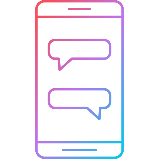 Mobile chat Generic Gradient icon