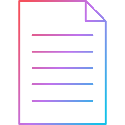 Page Generic Gradient icon