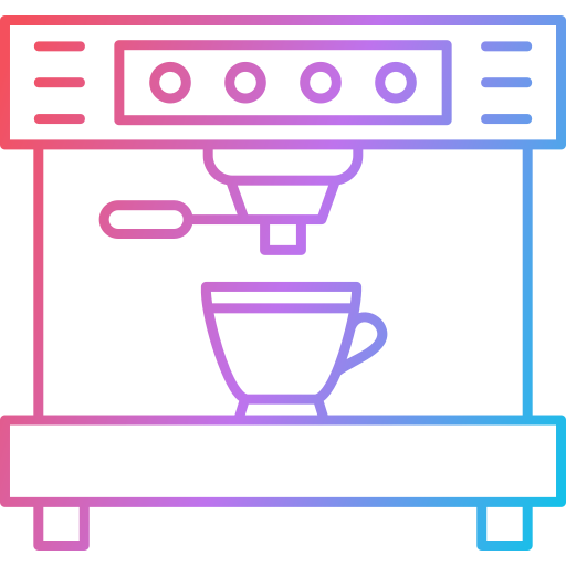maquina de cafe Generic Gradient icono