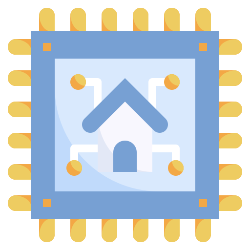 mikrochip Surang Flat icon