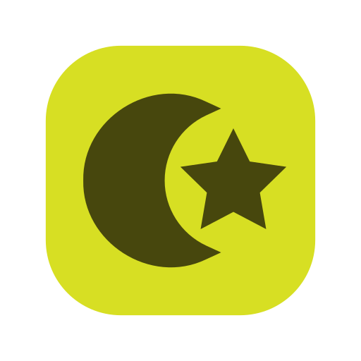 luna y estrellas Generic Flat icono