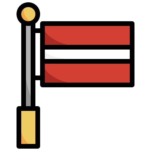 라트비아 Surang Lineal Color icon