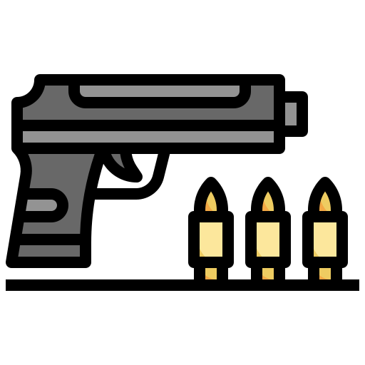 Revolver Surang Lineal Color icon