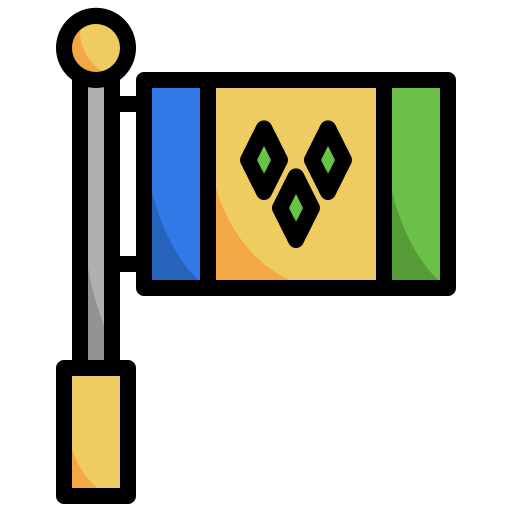 세인트 빈센트와 그레나딘 Surang Lineal Color icon