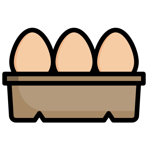Egg Surang Lineal Color icon