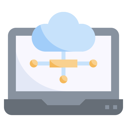 Cloud network Surang Flat icon