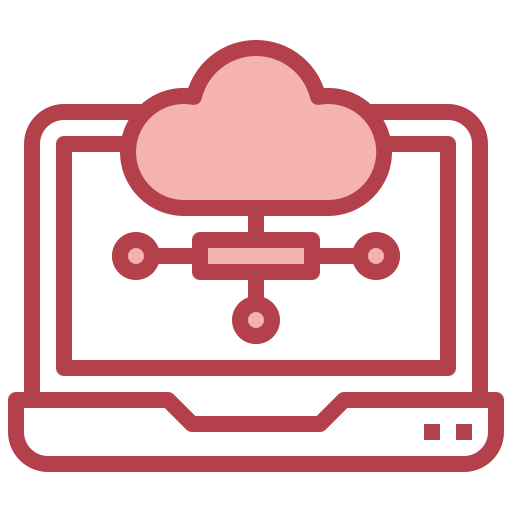 cloud netwerk Surang Red icoon