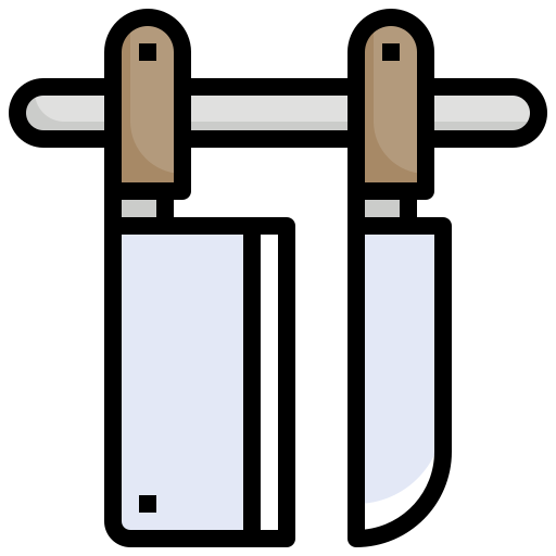 cuchillo Surang Lineal Color icono