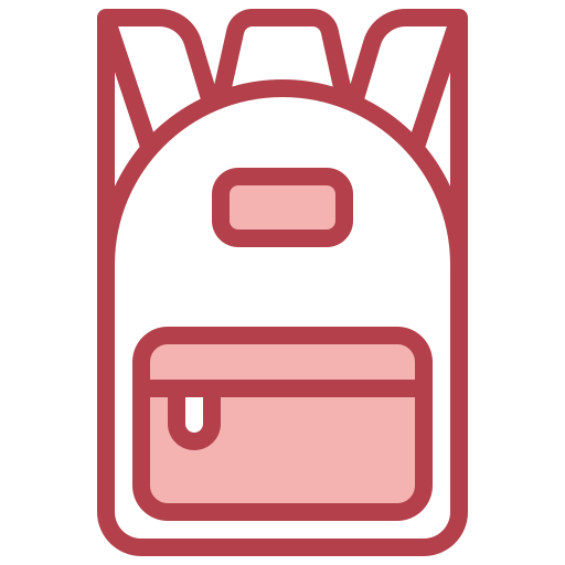 School bag Surang Red icon