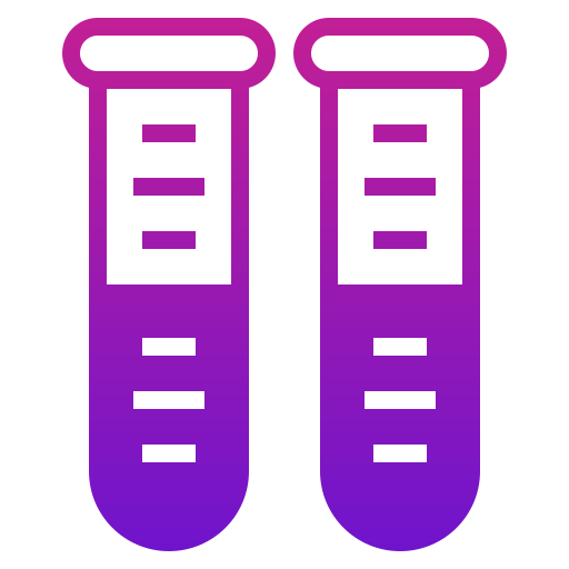 tubos de ensayo Generic Flat Gradient icono