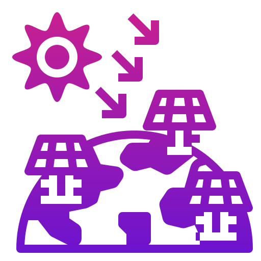 energia słoneczna Generic Flat Gradient ikona