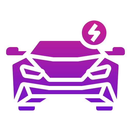 elektroauto Generic Flat Gradient icon