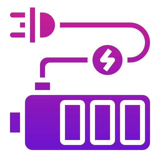 Зарядка аккумулятора Generic Flat Gradient иконка