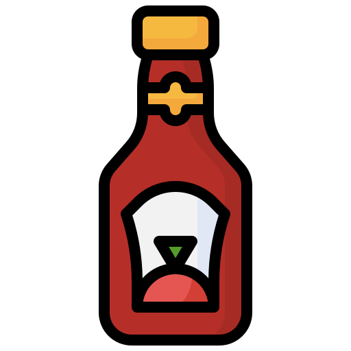 ketchup Surang Lineal Color icon