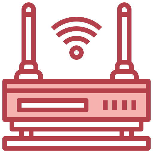 Wifi router Surang Red icon