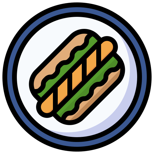 hot dog Surang Lineal Color icona