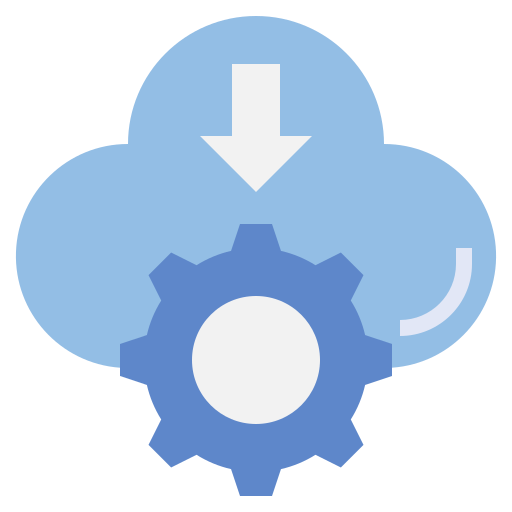 cloud-download Surang Flat icon