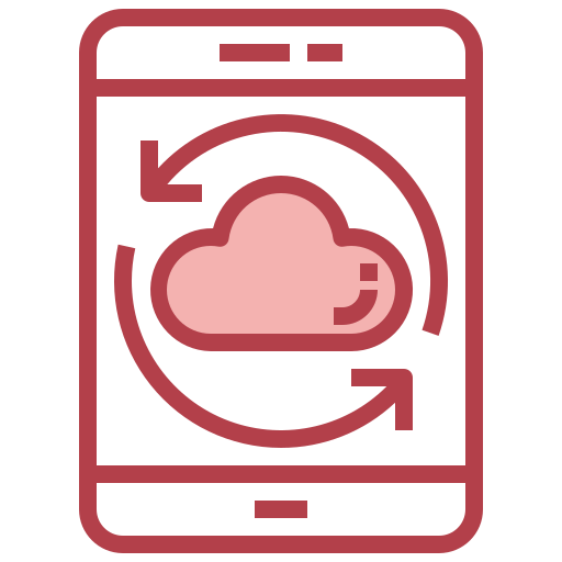 Cloud sync Surang Red icon