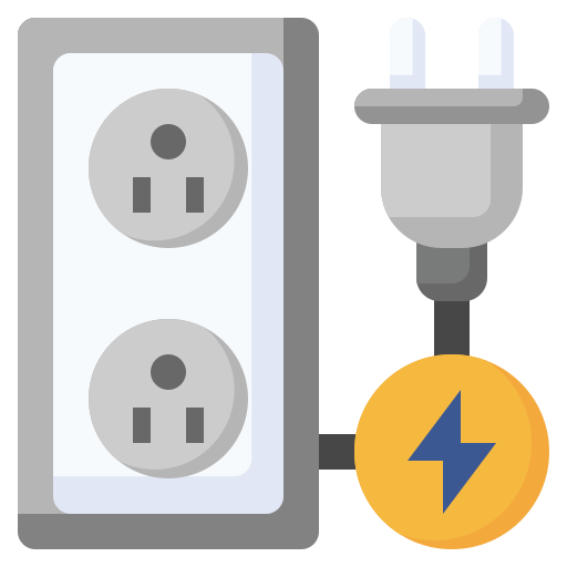 Power plug Surang Flat icon