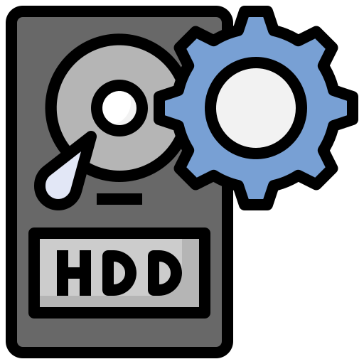 Hard drive Surang Lineal Color icon