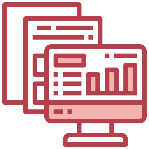 Analytics Surang Red icon