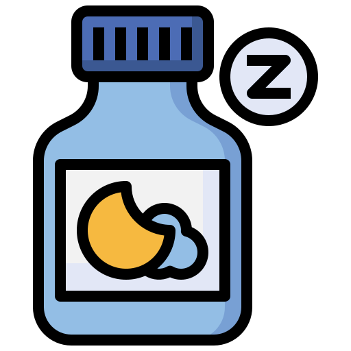 Sleeping pills Surang Lineal Color icon