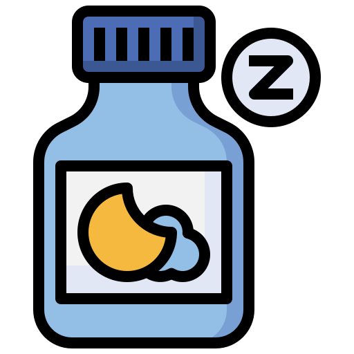 schlaftabletten Surang Lineal Color icon