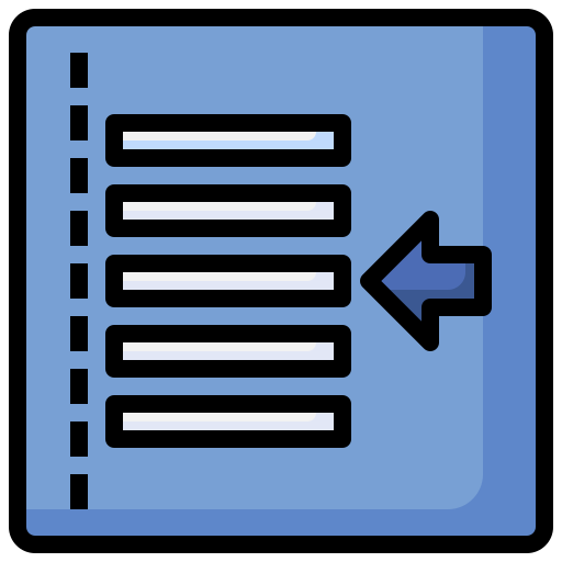 linksausrichtung Surang Lineal Color icon