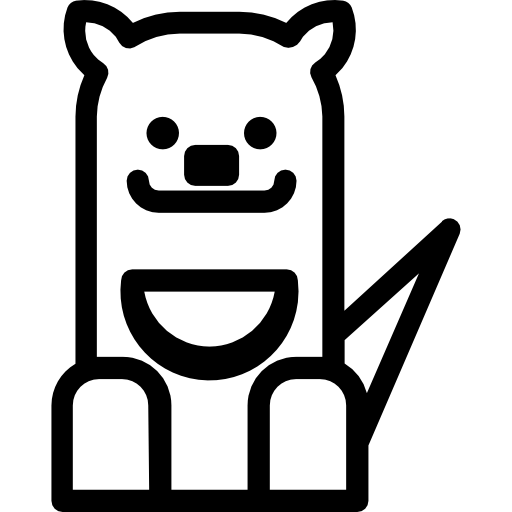 känguru Roundicons Premium Lineal icon