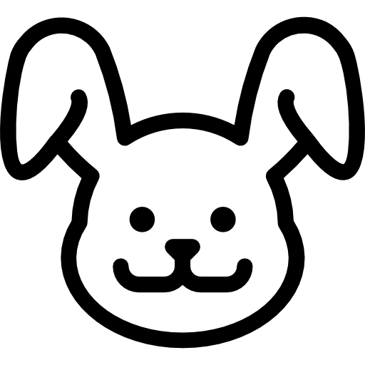 królik Roundicons Premium Lineal ikona