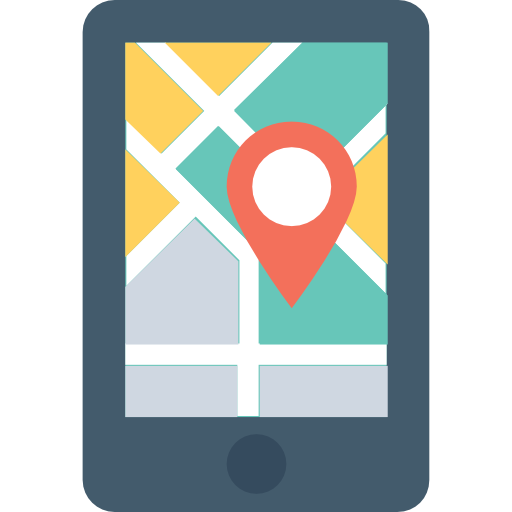 gps Flat Color Flat icon
