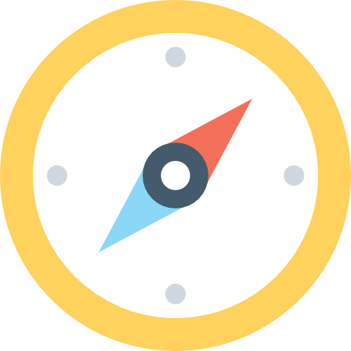 Compass Flat Color Flat icon