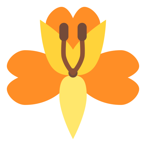 Alstroemeria Iconixar Flat icon