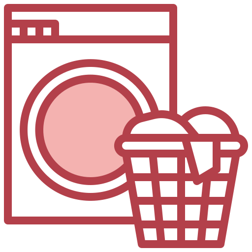 Washing clothes Surang Red icon