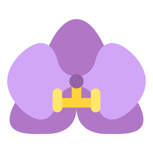 orquídea Iconixar Flat icono