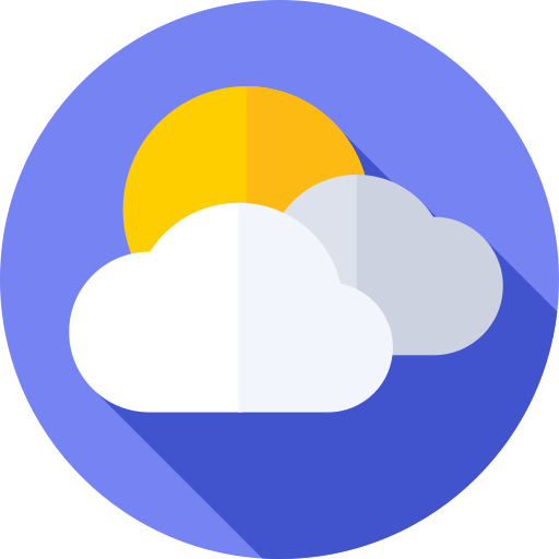 nuvoloso Flat Circular Flat icona