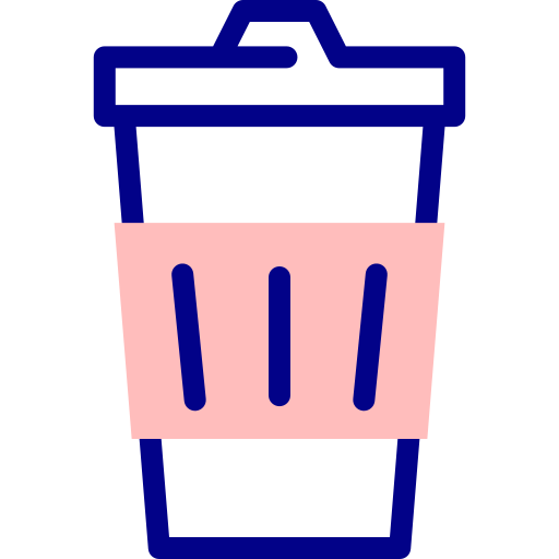 taza de café Detailed Mixed Lineal color icono