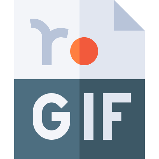 gif Basic Straight Flat icono