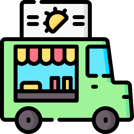 Taco truck Special Lineal color icon