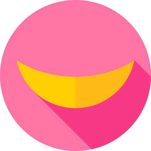 halbmond Flat Circular Flat icon