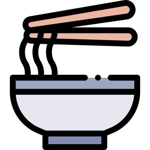 Ramen Detailed Rounded Lineal color icon