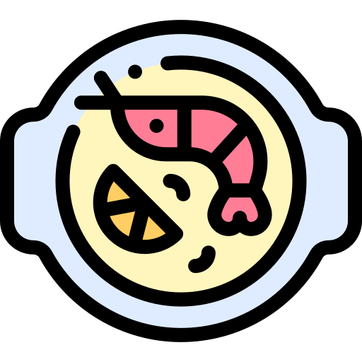 tom yum goong Detailed Rounded Lineal color icon