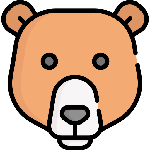 Grizzly bear Special Lineal color icon