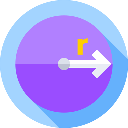 반지름 Flat Circular Flat icon