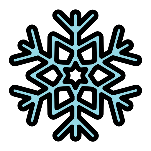 fiocco di neve Generic Outline Color icona
