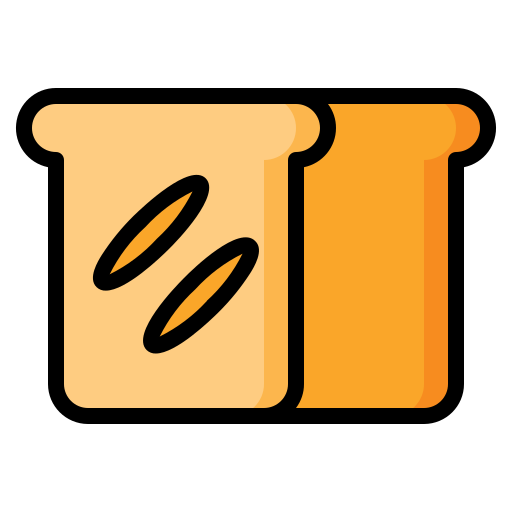 Bread Generic Outline Color icon