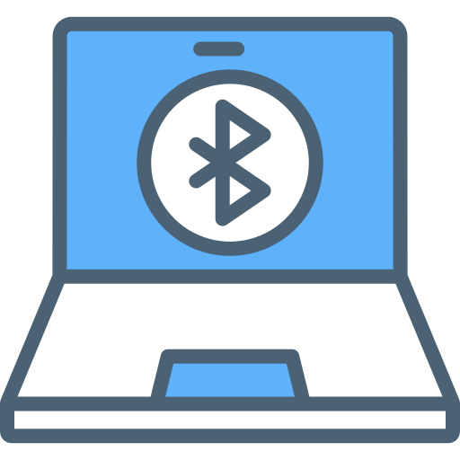 laptopcomputer Generic Blue icoon